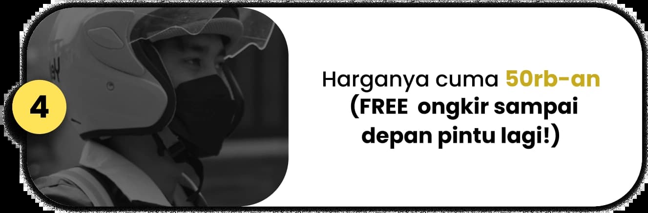 Harganya cuma 50rb-an (FREE  ongkir sampai depan pintu lagi!)