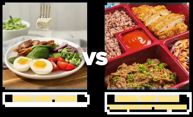 Menu diet biasa vs menu diet enak