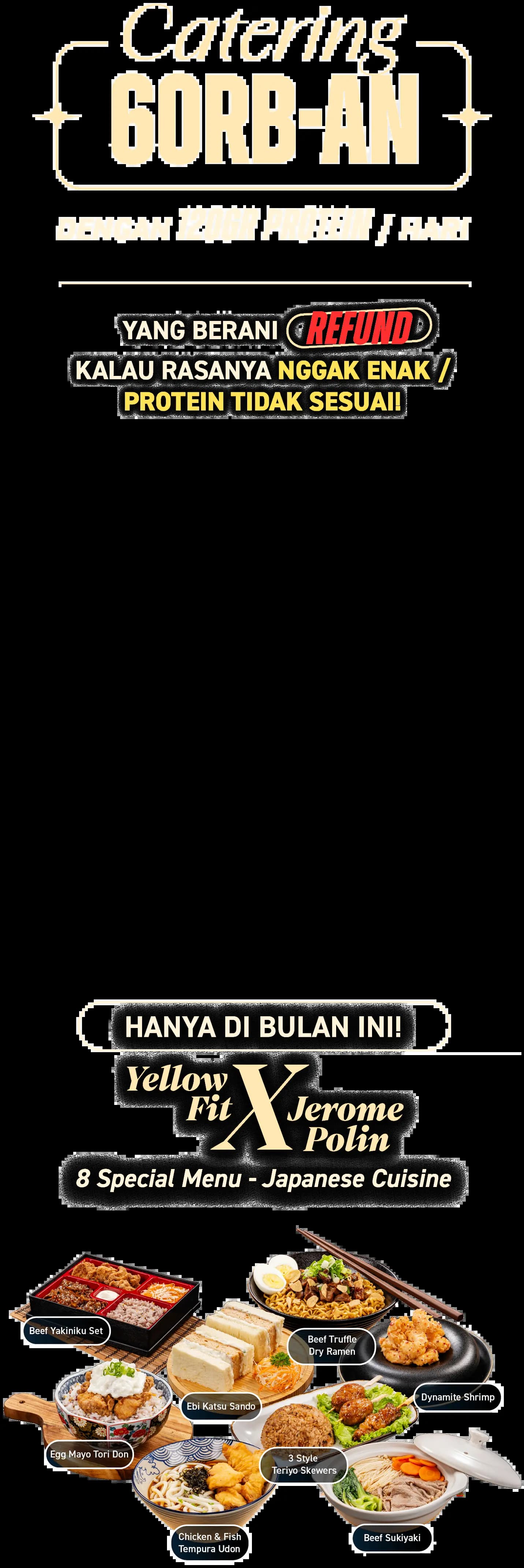 Catering 60rb-an dengan 120gr protein / hari