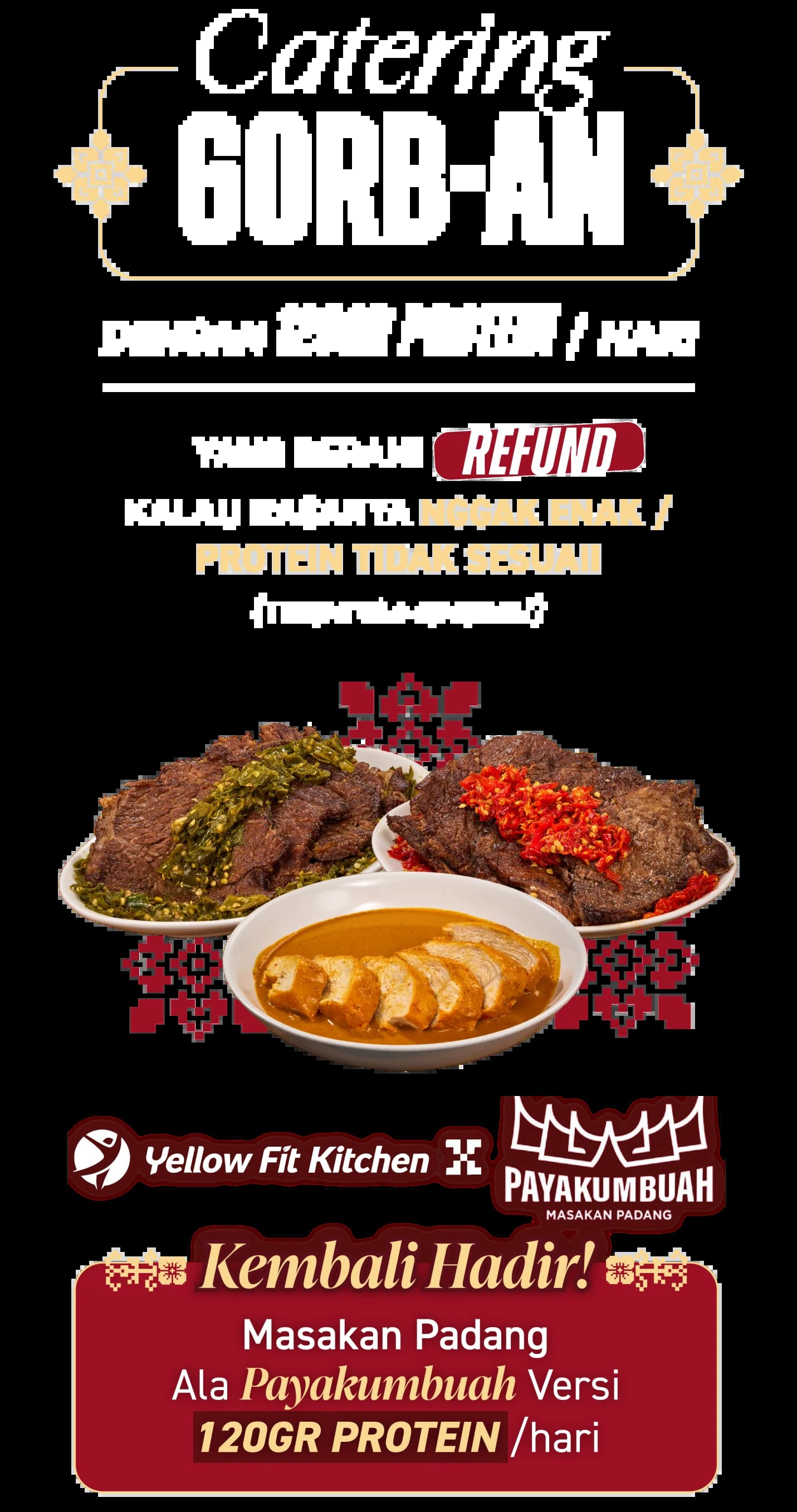 Catering 60rb-an dengan 120gr protein / hari