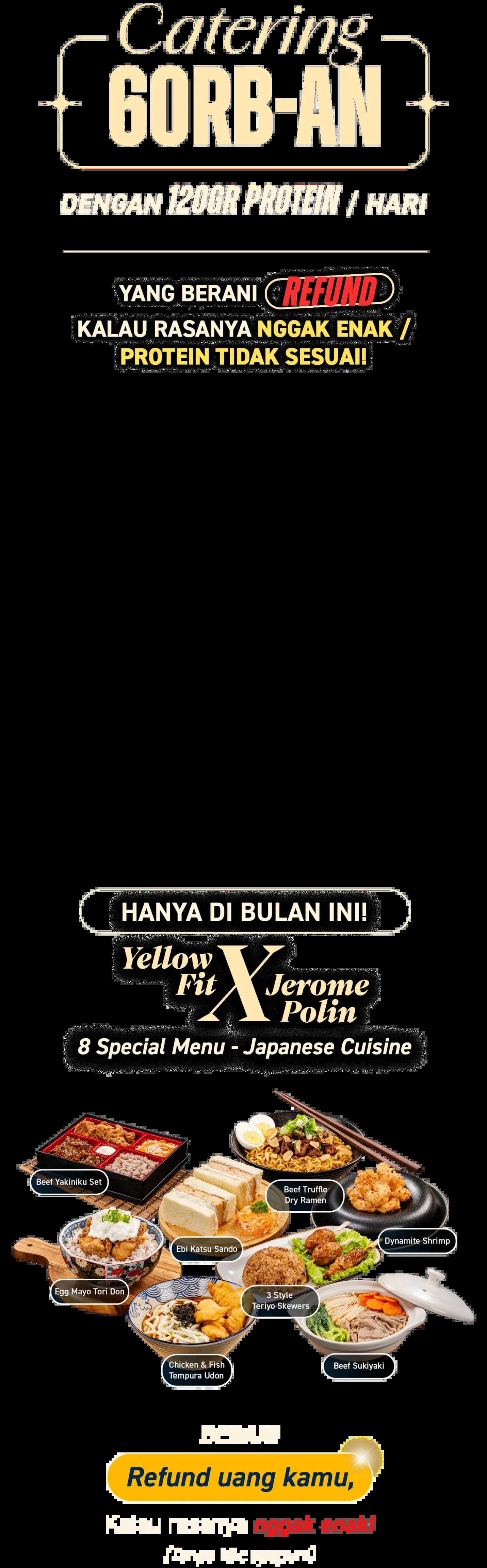 Catering 60rb-an dengan 120gr protein / hari