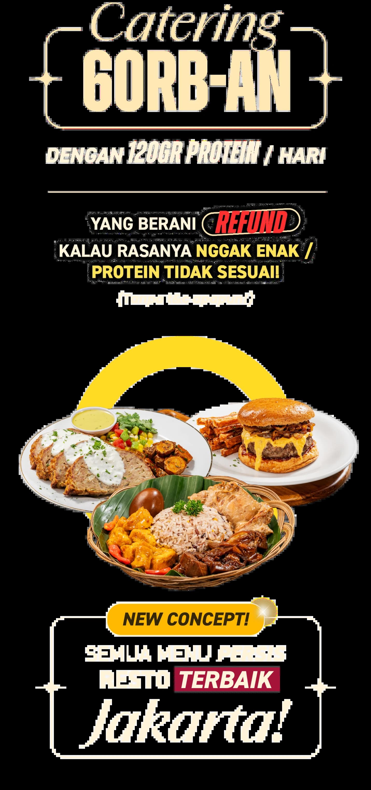 Catering 60rb-an dengan 120gr protein / hari