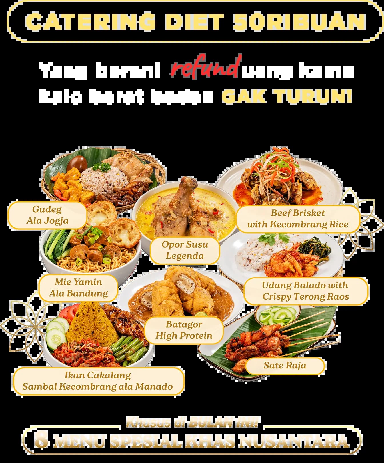 Khusus di bulan ini. 8 Menu spesial khas nusantara.